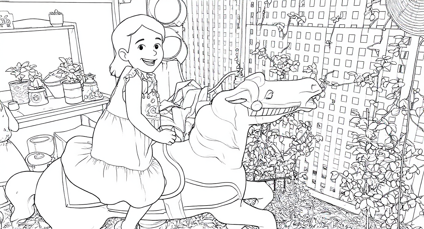 Coloring page illustration